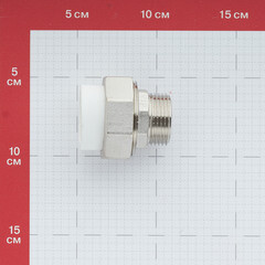 Муфта полипропиленовая Valtec разъемная (американка) 32 мм х 1 НР(ш) (VTp.761.0.03206) - фото 2