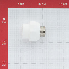 Муфта полипропиленовая Valtec 25 мм х 3/4 НР(ш) (VTp.701.0.02505) - фото 2
