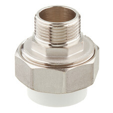 Муфта полипропиленовая Valtec разъемная (американка) 25 мм х 3/4 НР(ш) (VTp.761.0.02505)