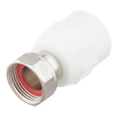 Изображение товара Муфта полипропиленовая Valtec с накидной гайкой 25 мм х 3/4 ВР(г) (VTp.708.0.02505)