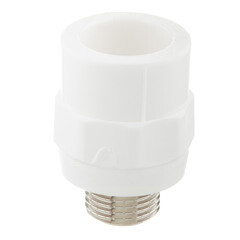 Муфта полипропиленовая Valtec 25 мм х 1/2 НР(ш) (VTp.701.0.02504) - фото 2