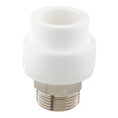 Муфта полипропиленовая Valtec 32 мм х 1 НР(ш) под ключ (VTp.707.0.03206) - фото 3