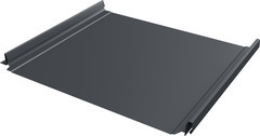Кликфальц 0,45 мм Grand Line Pro с пленкой на замках графитово-серый RAL 7024 drap TwinColor