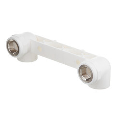 Изображение товара Водорозетка полипропиленовая Valtec двойная 25 мм х 1/2 ВР(г) на планке (VTp.724.0.02504)