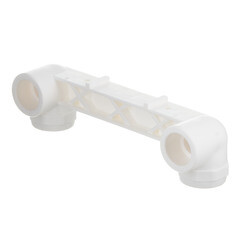 Водорозетка полипропиленовая Valtec двойная 25 мм х 1/2 ВР(г) на планке (VTp.724.0.02504) - фото 3