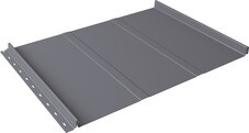 Кликфальц 0,45 мм Grand Line Line с пленкой на замках сигнально-серый RAL 7004 drap TX
