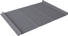 Кликфальц 0,45 мм Grand Line Line с пленкой на замках сигнально-серый RAL 7004 drap TX