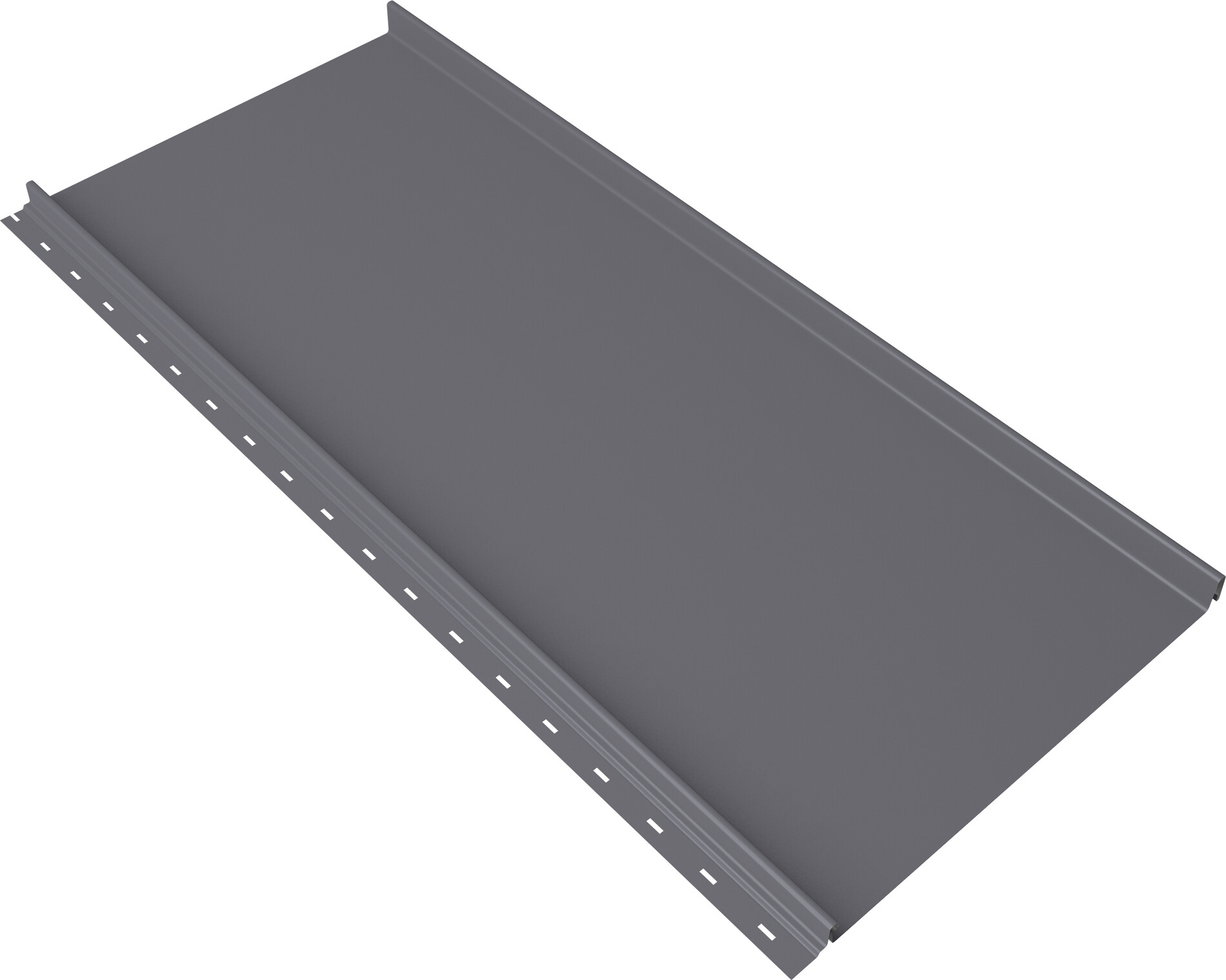 Кликфальц 0,45 мм Grand Line Мини с пленкой на замках сигнально-серый RAL 7004 drap TX