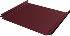Кликфальц 0,5 мм Grand Line Pro с пленкой на замках красное вино RAL 3005 satin matt TX