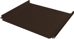 Кликфальц 0,5 мм Grand Line Pro Gofr с пленкой на замках коричневый RAL 8017 satin matt TX