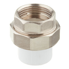 Муфта полипропиленовая Valfex разъемная (американка) 20 мм х 3/4 ВР(г) (10155120П) - фото 1