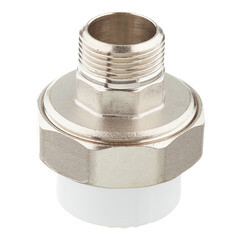 Муфта полипропиленовая Valfex разъемная (американка) 32 мм х 3/4 НР(ш) (10156220П) - фото 1