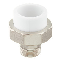 Муфта полипропиленовая Valfex разъемная (американка) 32 мм х 3/4 НР(ш) (10156220П) - фото 2