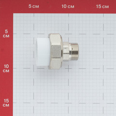 Муфта полипропиленовая Valfex разъемная (американка) 32 мм х 3/4 НР(ш) (10156220П) - фото 3