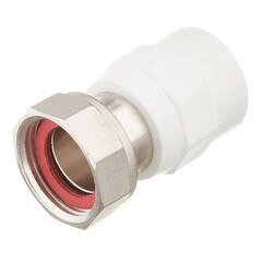 Муфта полипропиленовая Valtec с накидной гайкой 25 мм х 1 ВР(г) (VTp.708.0.02506) - фото 1