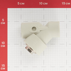 Фильтр полипропиленовый FV-Plast косой 20 мм В/В сетчатый (308021) - фото 2