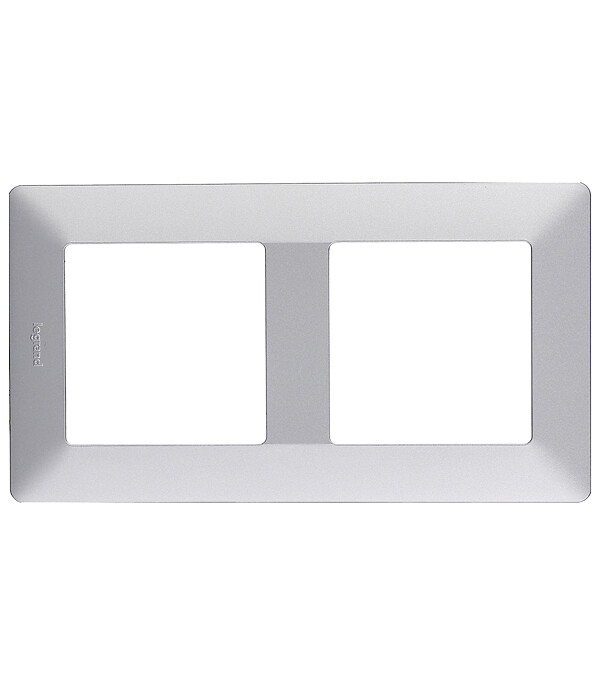 Изображение товара Рамка Legrand Valena Life двухместная алюминий 754132