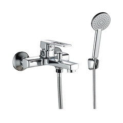 Смеситель для ванны Lavelly Prime хром однорычажный с коротким изливом с лейкой (672210) - фото 4