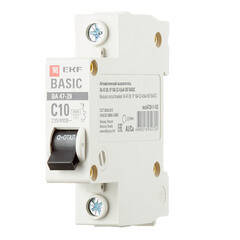 Автоматический выключатель модульный EKF Basic ВА 47-29 1P 10А тип C 4,5 кА 230 В (mcb4729-1-10C) - фото 5