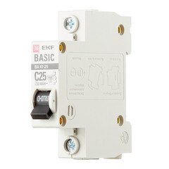 Автоматический выключатель модульный EKF Basic ВА 47-29 1P 25А тип C 4,5 кА 230 В (mcb4729-1-25C) - фото 3