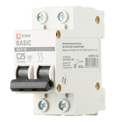 Автоматический выключатель модульный EKF Basic ВА 47-29 2P 25А тип C 4,5 кА 230 В (mcb4729-2-25C) - фото 5