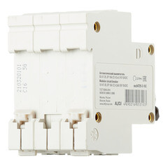 Автоматический выключатель модульный EKF Basic ВА 47-29 3P 16А тип C 4,5 кА 400 В (mcb4729-3-16C) - фото 4