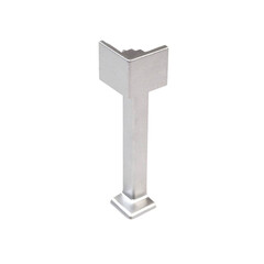 Угол наружный 80 мм серебро для алюминиевого плинтуса JD 22