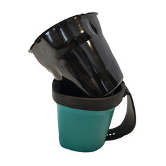 Ковш для красок РВ Пласт 1,5 л пластиковый с магнитом и фиксируемой ручкой - фото 2