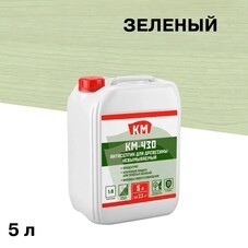 Антисептик КМ-430 невымываемый для дерева биозащитный концентрат 1:9 5 кг зеленый