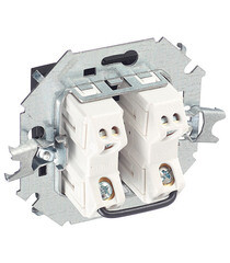 Выключатель Simon 15 двухклавишный встраиваемый графит с подсветкой (1591392-038) - фото 4