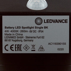 Светильник светодиодный садово-парковый настенный Ledvance Single черный 4000К 4 Вт IP54 (4058075227347) - фото 2