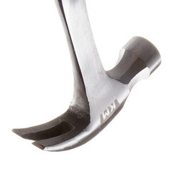 Молоток-гвоздодер цельнометаллический КМ 450 г обрезиненная ручка (675301) - фото 4