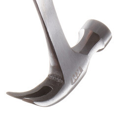 Молоток-гвоздодер цельнометаллический КМ 560 г обрезиненная ручка (675303) - фото 3