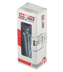 Болт сантехнический 6х80 мм DIN 571 оцинкованный (30 шт.) - фото 3