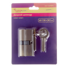 Цилиндр Corsa Deco 60 30х30 мм ключ/ключ античная бронза - фото 3