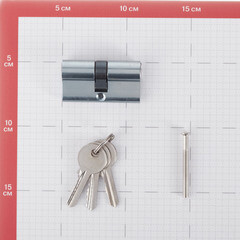 Цилиндр Corsa Deco 60 30х30 мм ключ/ключ матовый никель - фото 2