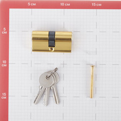 Цилиндр Corsa Deco 60 30х30 мм ключ/ключ золото - фото 3