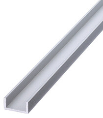Изображение товара Профиль алюминиевый U-образный 10х20х10х2х2000 мм анодированный