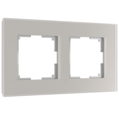 Рамка Werkel Senso двухместная дымчатая soft-touch (a067415)
