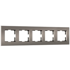 Рамка Werkel Slab пятиместная бронза софт (a067788)