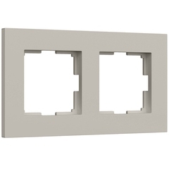 Рамка Werkel Slab двухместная дымчатая софт (a071621)