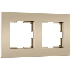 Рамка Werkel Slab двухместная шампань софт (a071624)