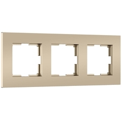 Рамка Werkel Slab трехместная шампань софт (a071625)