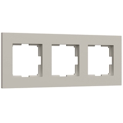 Рамка Werkel Slab трехместная дымчатая софт (a071626)