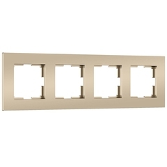 Рамка Werkel Slab четырехместная шампань софт (a071627)