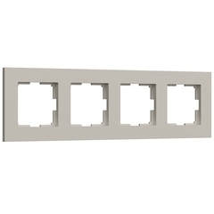 Рамка Werkel Slab четырехместная дымчатая софт (a071628)
