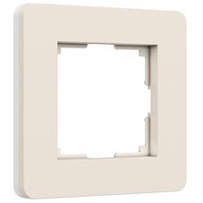 Рамка Werkel Split одноместная айвори/белая soft-touch (a067251)