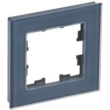 Рамка IEK Brite одноместная маренго (BR-M12-G-31-K35)
