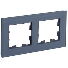 Рамка IEK Brite двухместная маренго (BR-M22-G-31-K35)