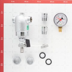 Фильтр промывной Far с манометром 1/2 НР(ш) х 1/2 НР(ш) (FA 3944 12100) - фото 4